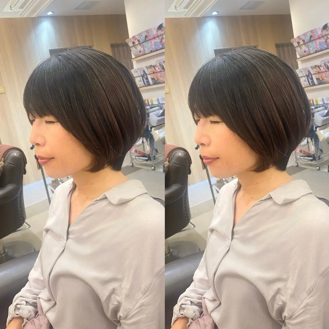 ショート 【ショート/ボブ 丸みショート】深萱のヘアスタイル