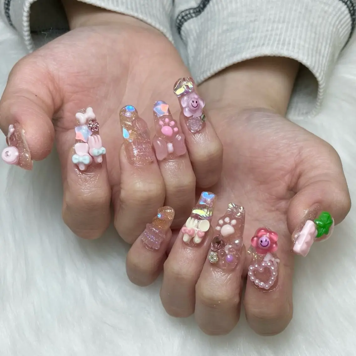 ネイル クリアネイル ピンク ハンドネイル Darling nail salonのネイルデザイン