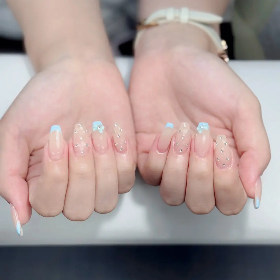 ネイル ジェルネイル 韓国ネイル マグネットネイル ネイルチップ 冬ネイル Lenie Nail Salonのネイルデザイン