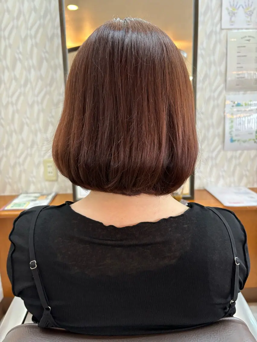 ミディアム カラー カット ヘアカラー 亀山 来未のヘアスタイル