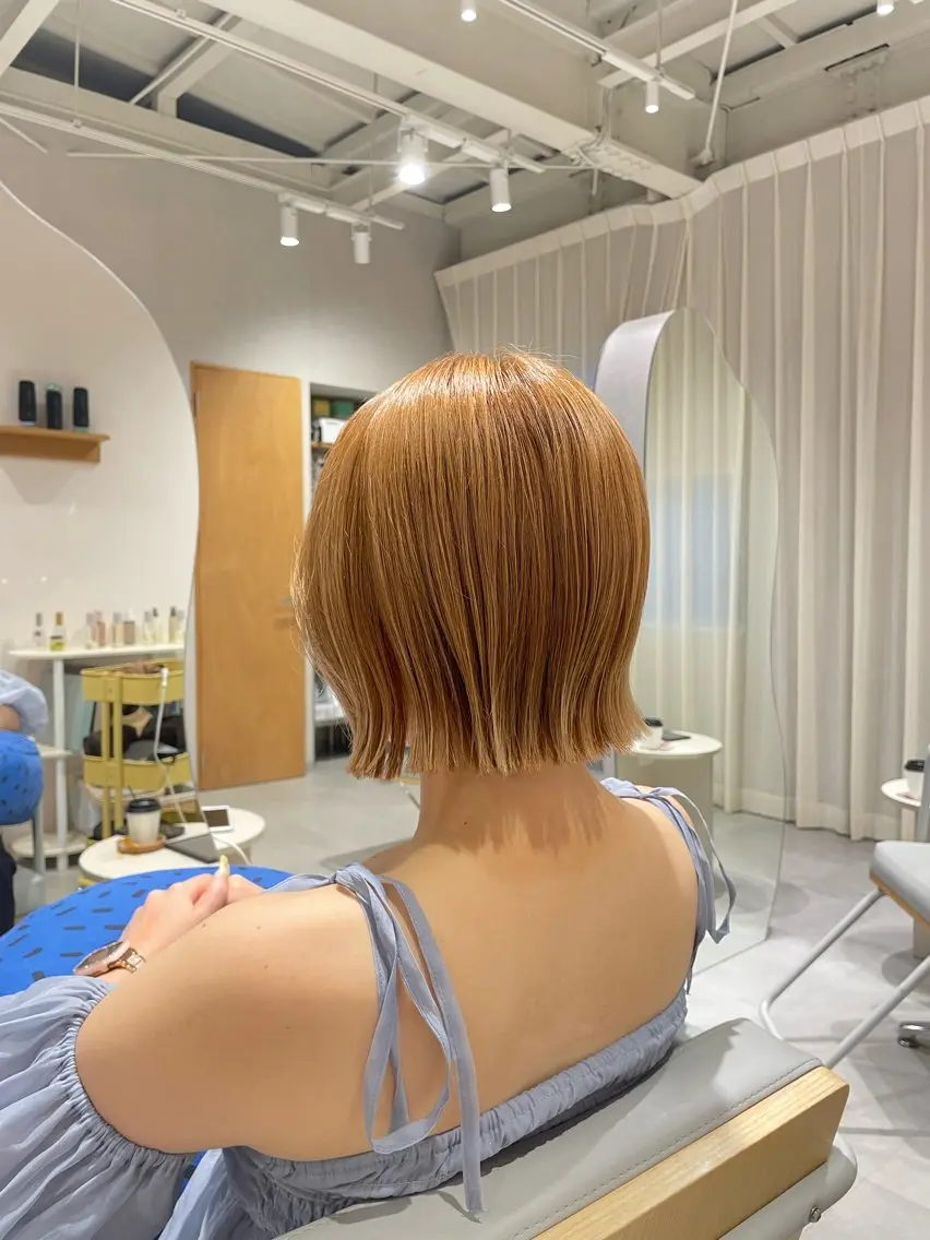 ショート カラー カット ヘアカラー トリートメント runru /muku.のヘアスタイル