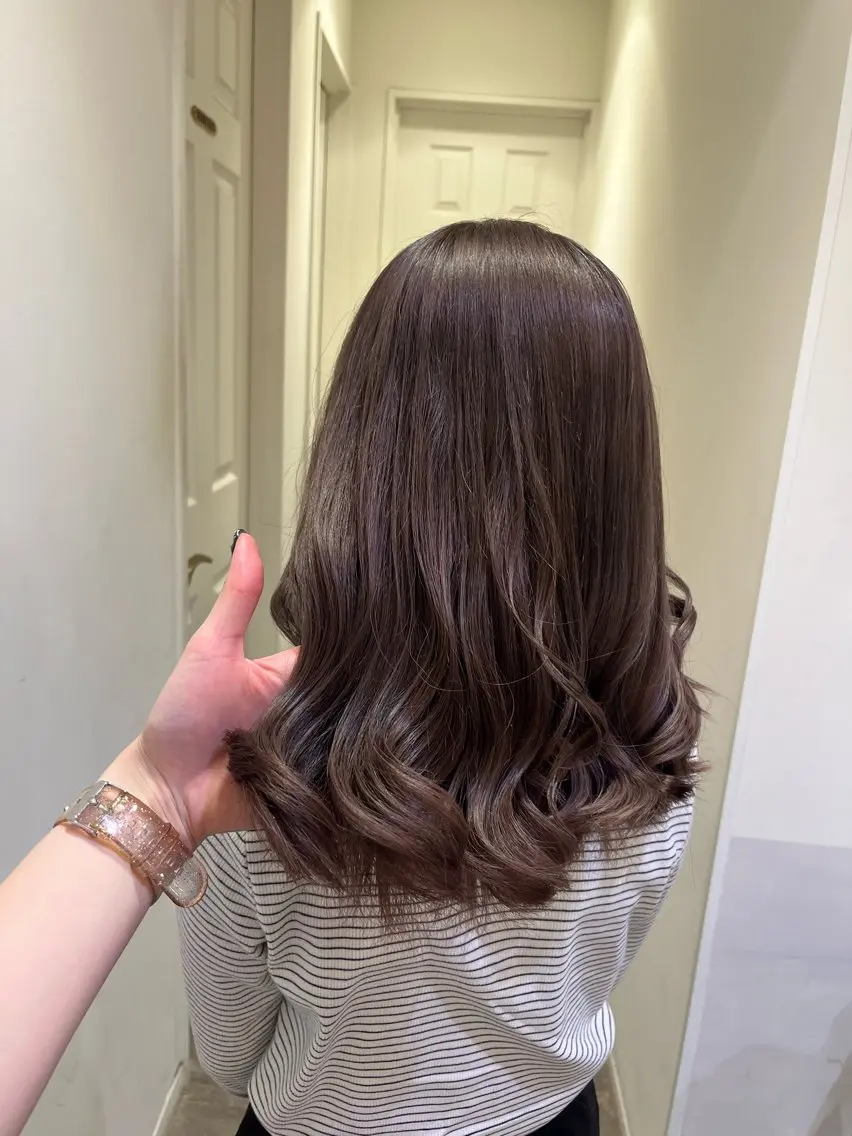 カラー ブラウンカラー 透明感カラー エクステ🎀 暖色カラー🎀amiのヘアスタイル