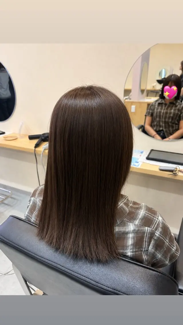 ミディアム ヘアカラー 髪質改善/ ワンカラー🌺❕のヘアスタイル