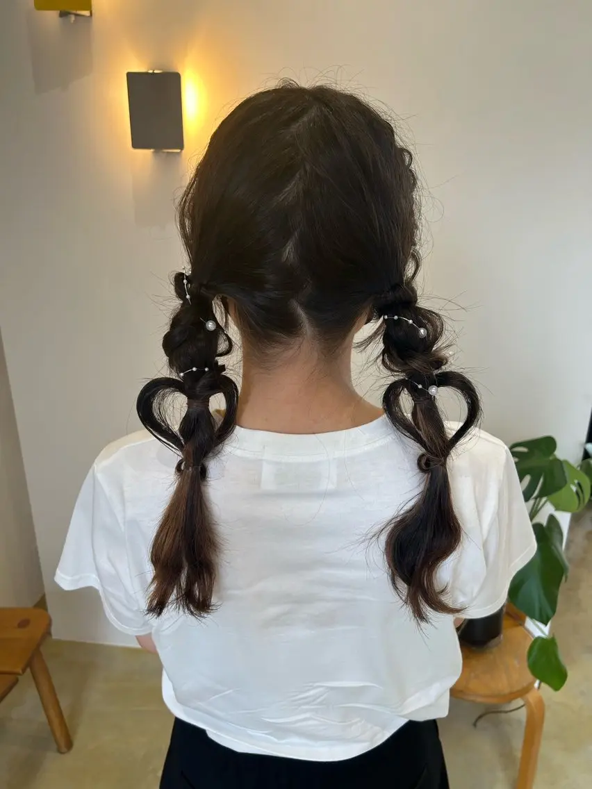 セミロング ヘアアレンジ ヘアセット mayu .のヘアスタイル
