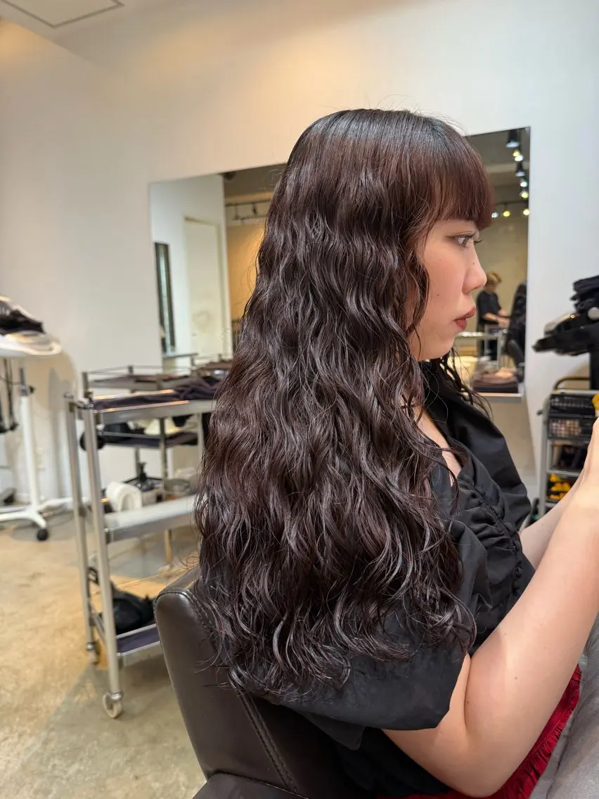 ロング カット パーマ トリートメント 【表参道】似合わせ パーマ/神野 楓のヘアスタイル