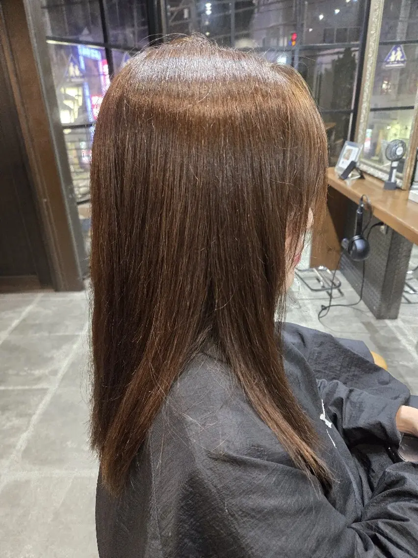 カラー ブラウンカラー enx 渡邊 愛結🎀のヘアスタイル