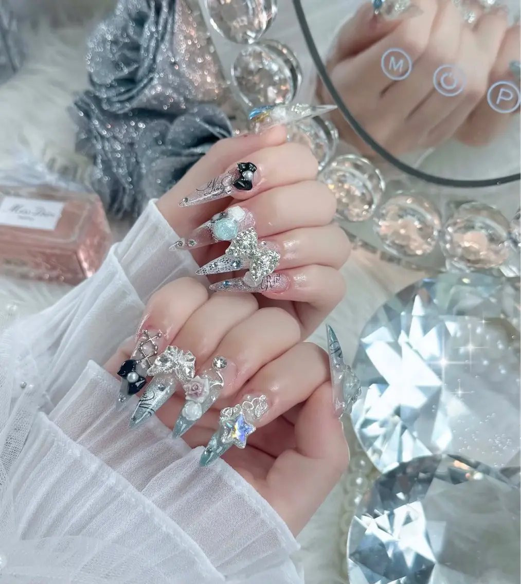 ネイル 韓国ネイル ロングネイル スカルプネイル ワンホンネイル ハンドネイル Kitty Nailのネイルデザイン
