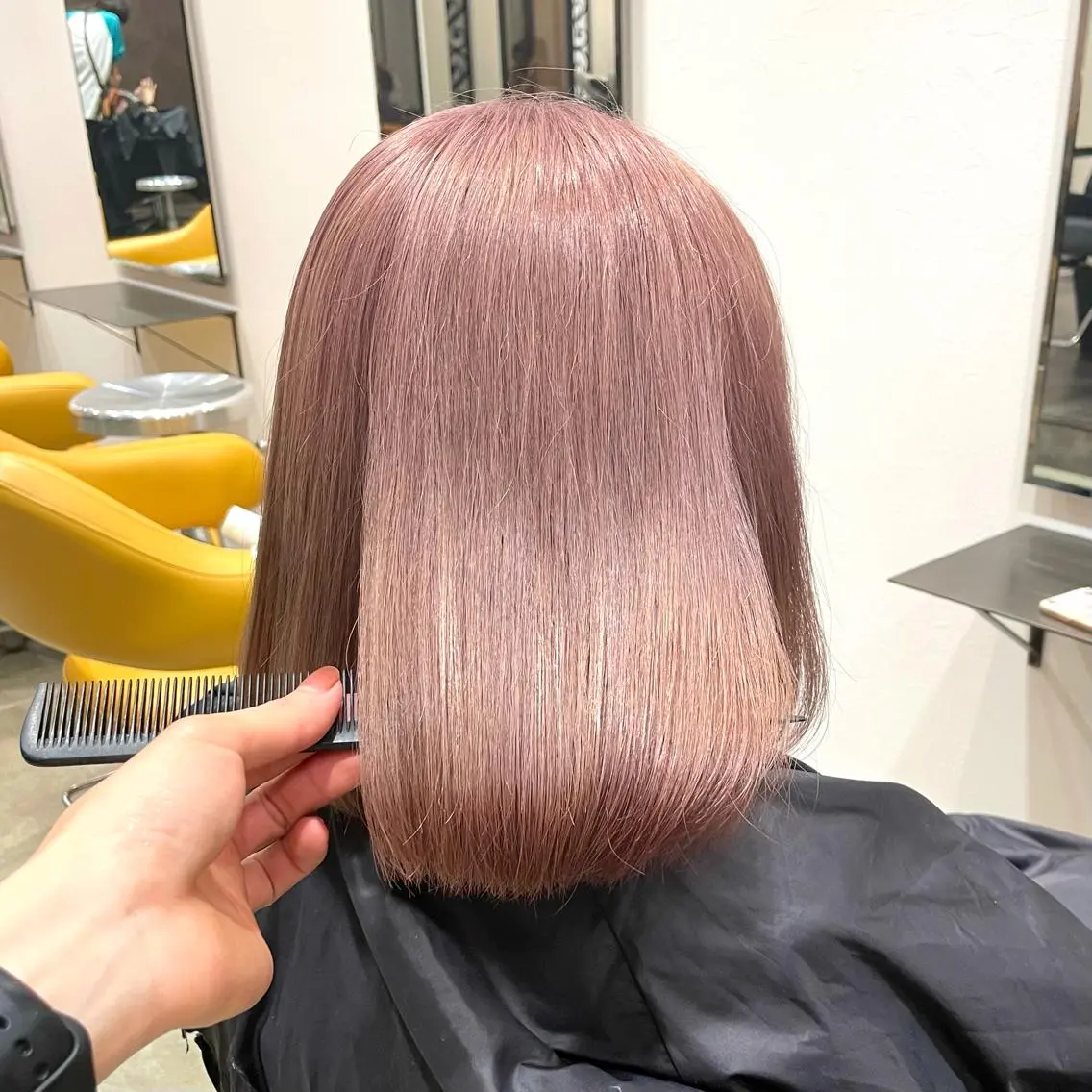 セミロング カラー メンズ 🧸ハイトーン🧸 ゆっきー🧸のヘアスタイル
