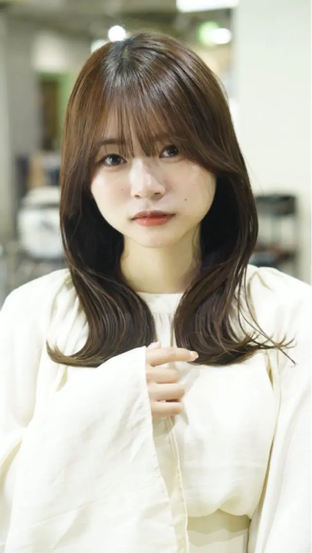 ミディアム 🔥コテ巻き風 ボブパーマ🔥のヘアスタイル