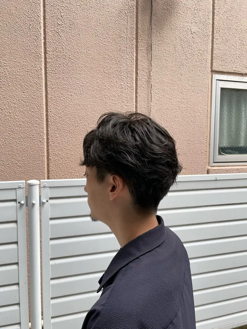 メンズ センターパート メンズパーマ 天神大名/パーマ特化 /ケントのヘアスタイル