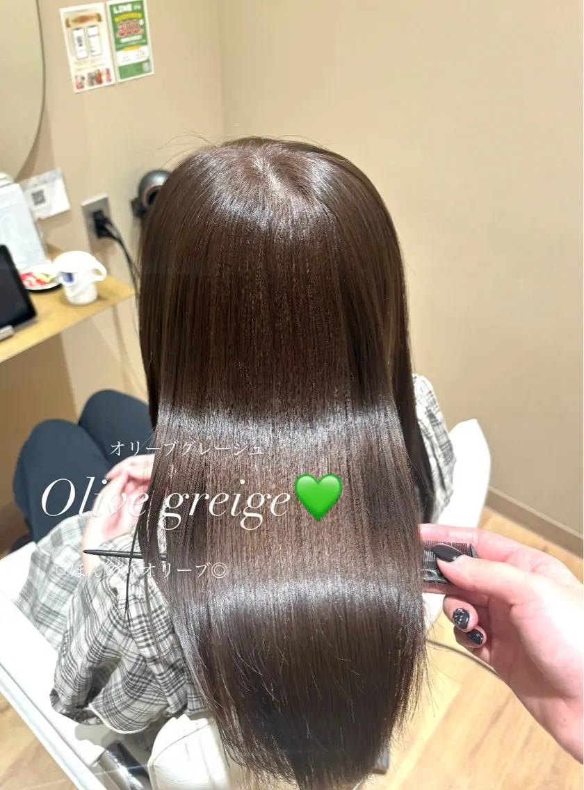 ミディアム カット ヘアカラー 中島愛佳🐥⸒⸒ 縮毛矯正/艶髪カラーのヘアスタイル