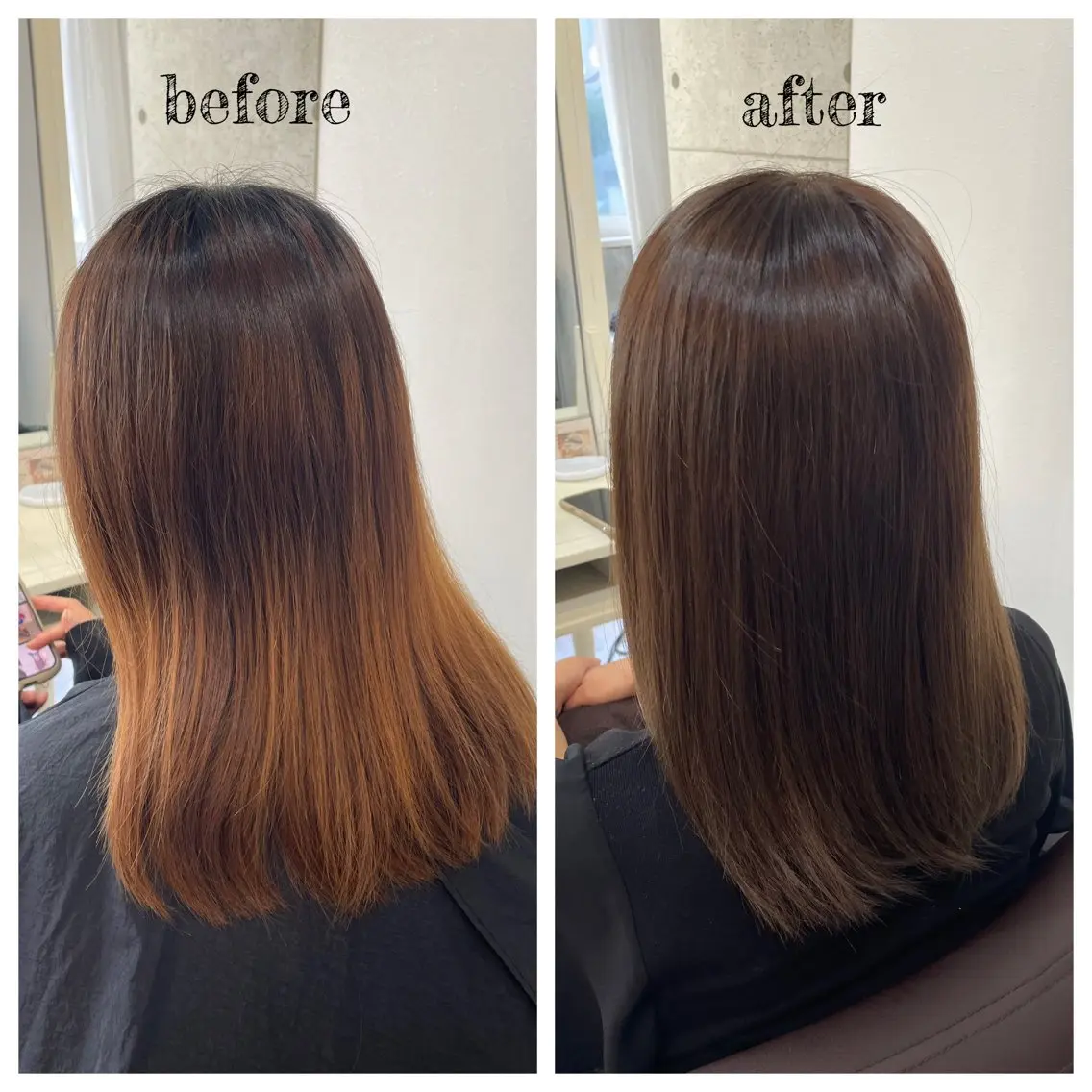 ミディアム カラー シルバー ヘアカラー トリートメント PutiLuca 浅川のヘアスタイル