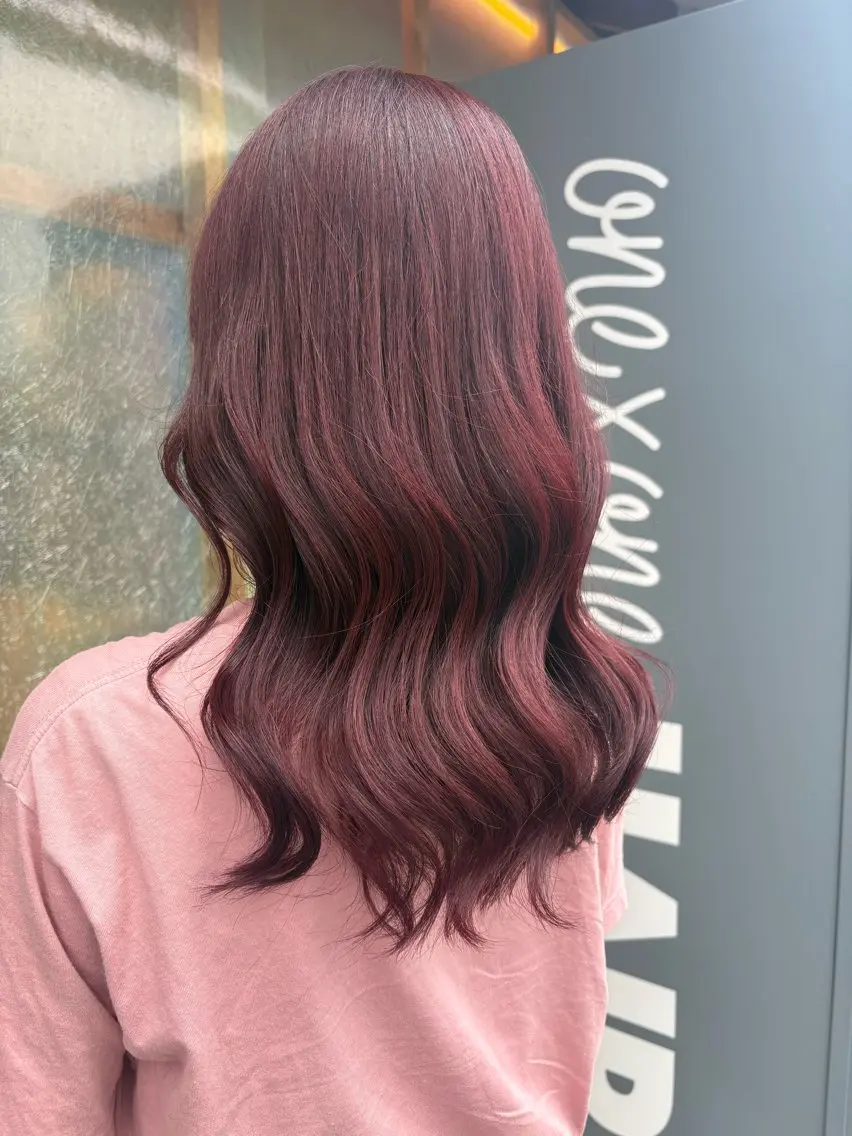 セミロング ヘアカラー 丹羽 来夢のヘアスタイル