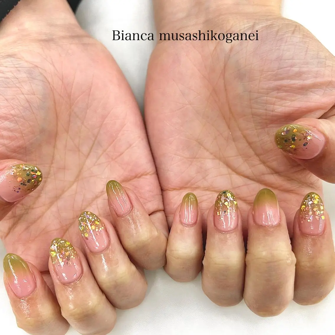 ネイル 桜ネイル グラデーション Bianca 武蔵小金井 ほしののネイルデザイン