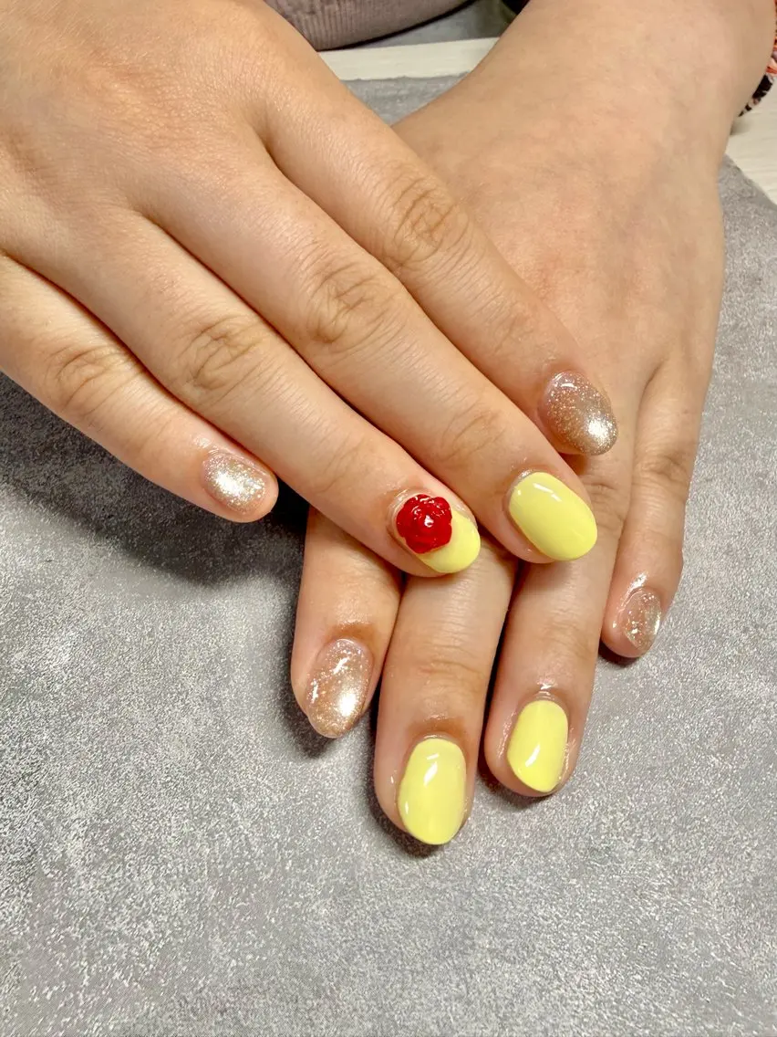 ネイル ハンドネイル Yu-a 🌻 ルカのネイルデザイン