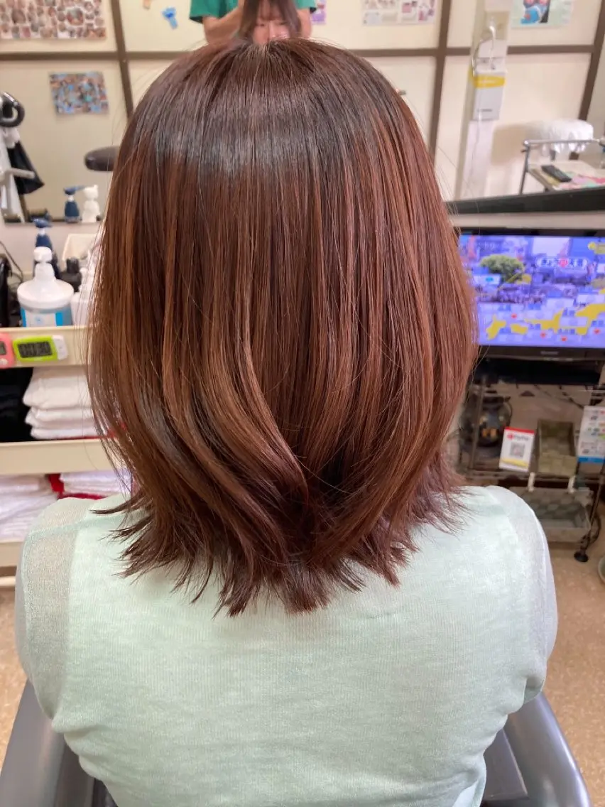 ミディアム 石塚 浩のヘアスタイル