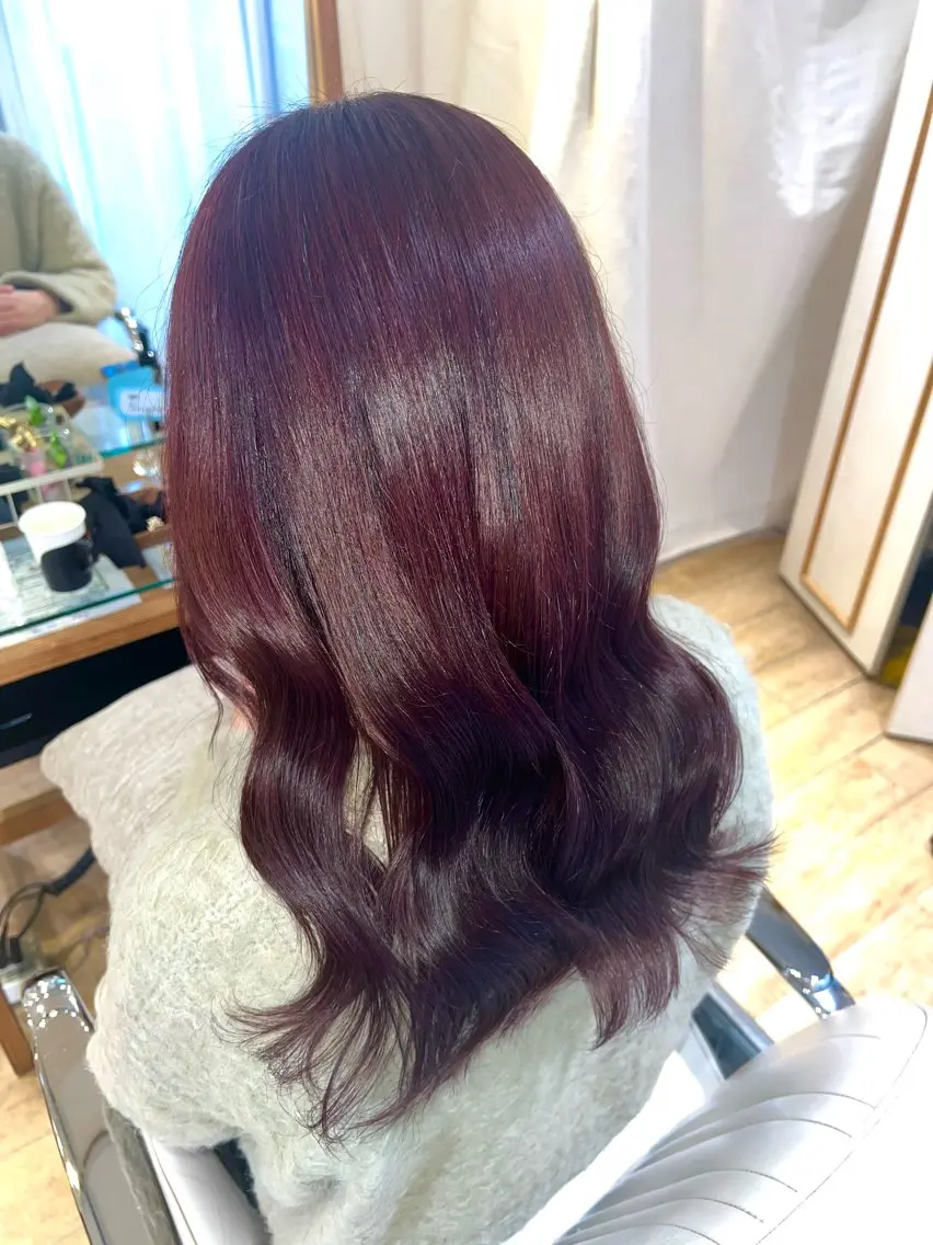 カラー レッドカラー 横浜/カラーモデル ✩💚りんか💚✩のヘアスタイル