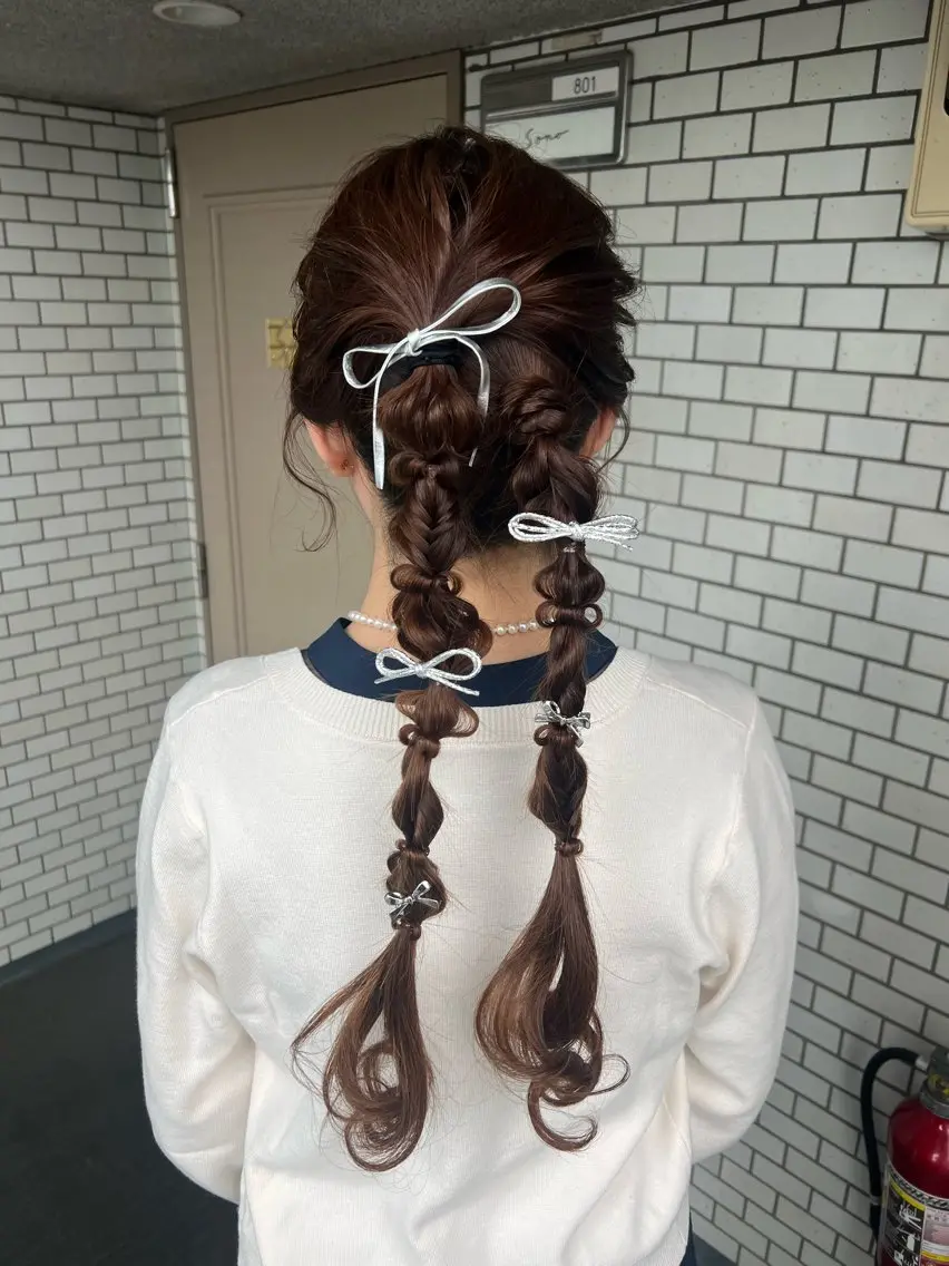 ヘアアレンジ ヘアセット 大人可愛いヘアメイク 💋🧚♀️しずかのヘアスタイル