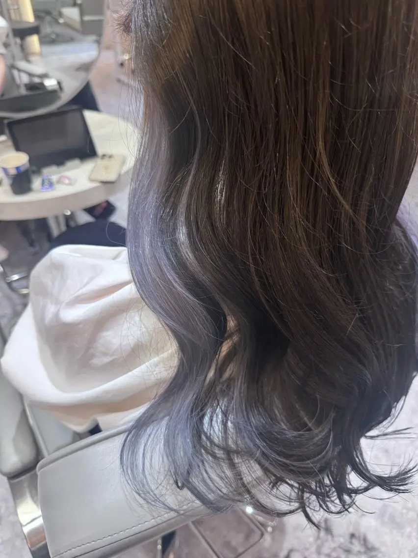 ロング カラー ヘアカラー トリートメント 🎀髪質改善/艶髪/ 艶カラー🎀浅田涼風のヘアスタイル