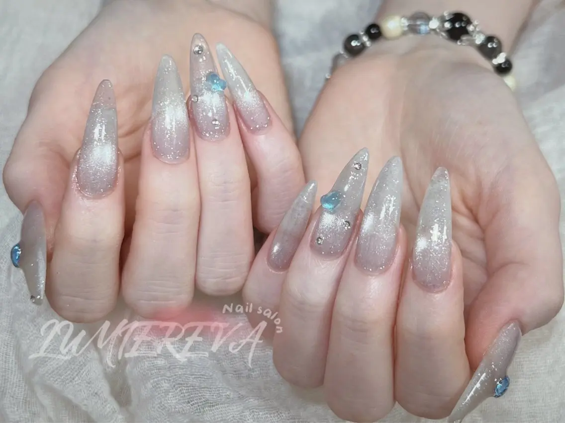 ネイル 韓国ネイル ワンホンネイル ハンドネイル Lumiereva @ネイルモデル募集中のネイルデザイン