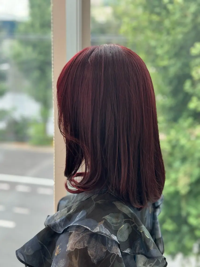 ミディアム 吉田 悠人のヘアスタイル