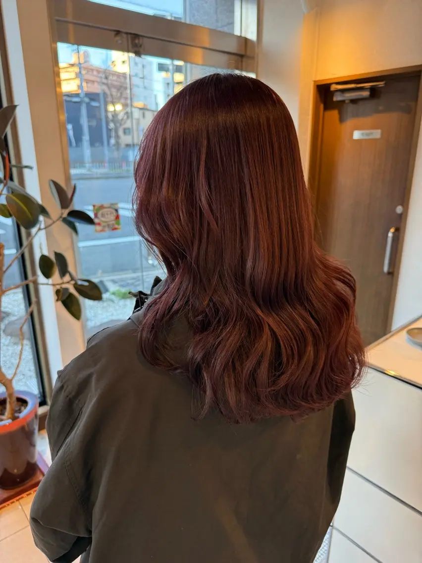 セミロング カット ヘアカラー トリートメント 髪質改善/艶髪/大竹 穂香🦉のヘアスタイル
