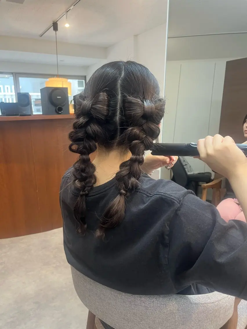 ロング ヘアアレンジ ヘアセット 🟣niw SHUNNA🟣のヘアスタイル