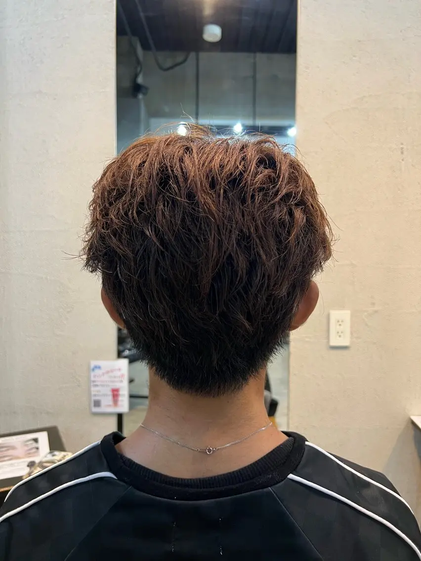 パーマ メンズ メンズ韓国風 韓国マッシュ マッシュ Men's NAM 八角のヘアスタイル