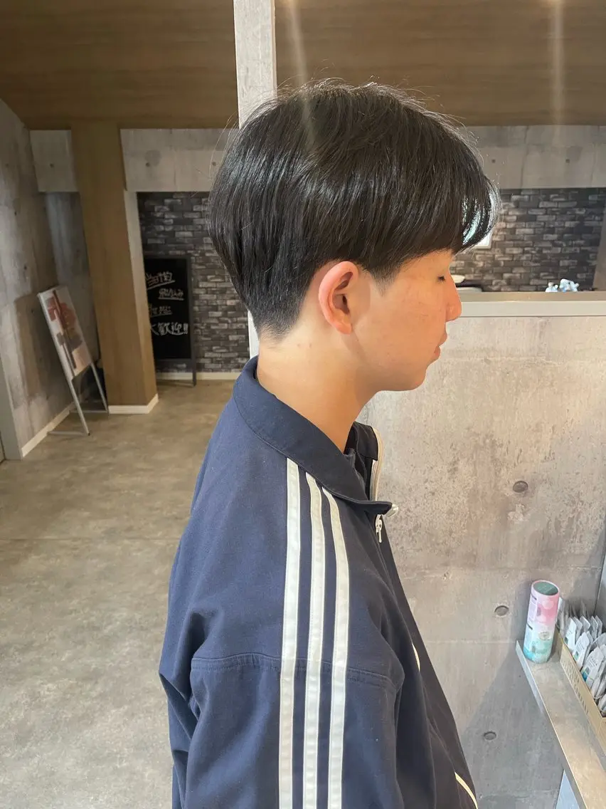 ショート メンズ マッシュ 縮毛矯正 カット 縮毛矯正 トリートメント 透明感カラー/メンズ パーマ/小野田恵太郎のヘアスタイル