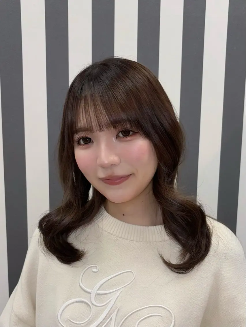 【🌹カットモデル無料🌹】✴️ミディアムにしたい方限定✴️✂︎極上トリートメント付き🪄︎︎🫧補足説明をご覧下さい❕の写真