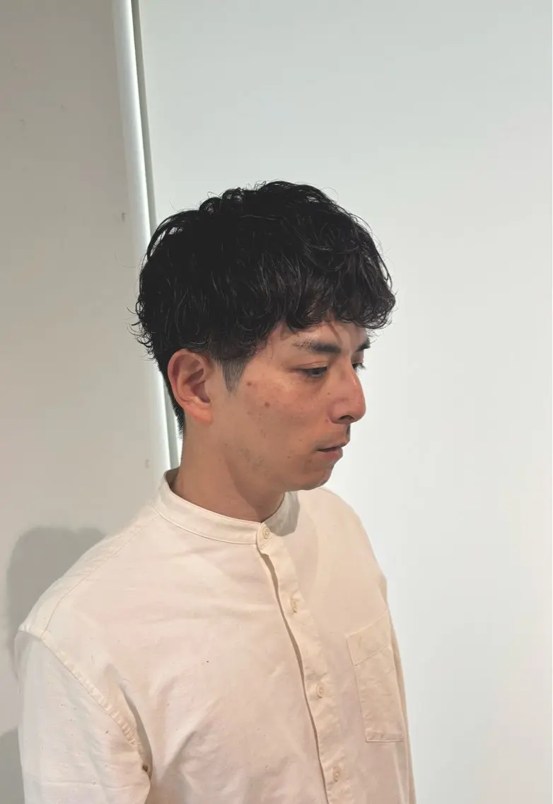 パーマ メンズ カット パーマ 🎀すず🎀レディー ス/メンズのヘアスタイル