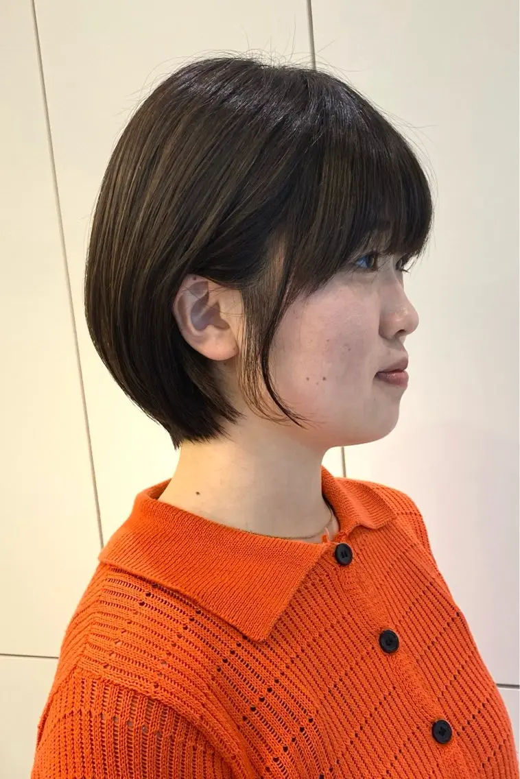 ショート 【ショート/ボブ 丸みショート】深萱のヘアスタイル