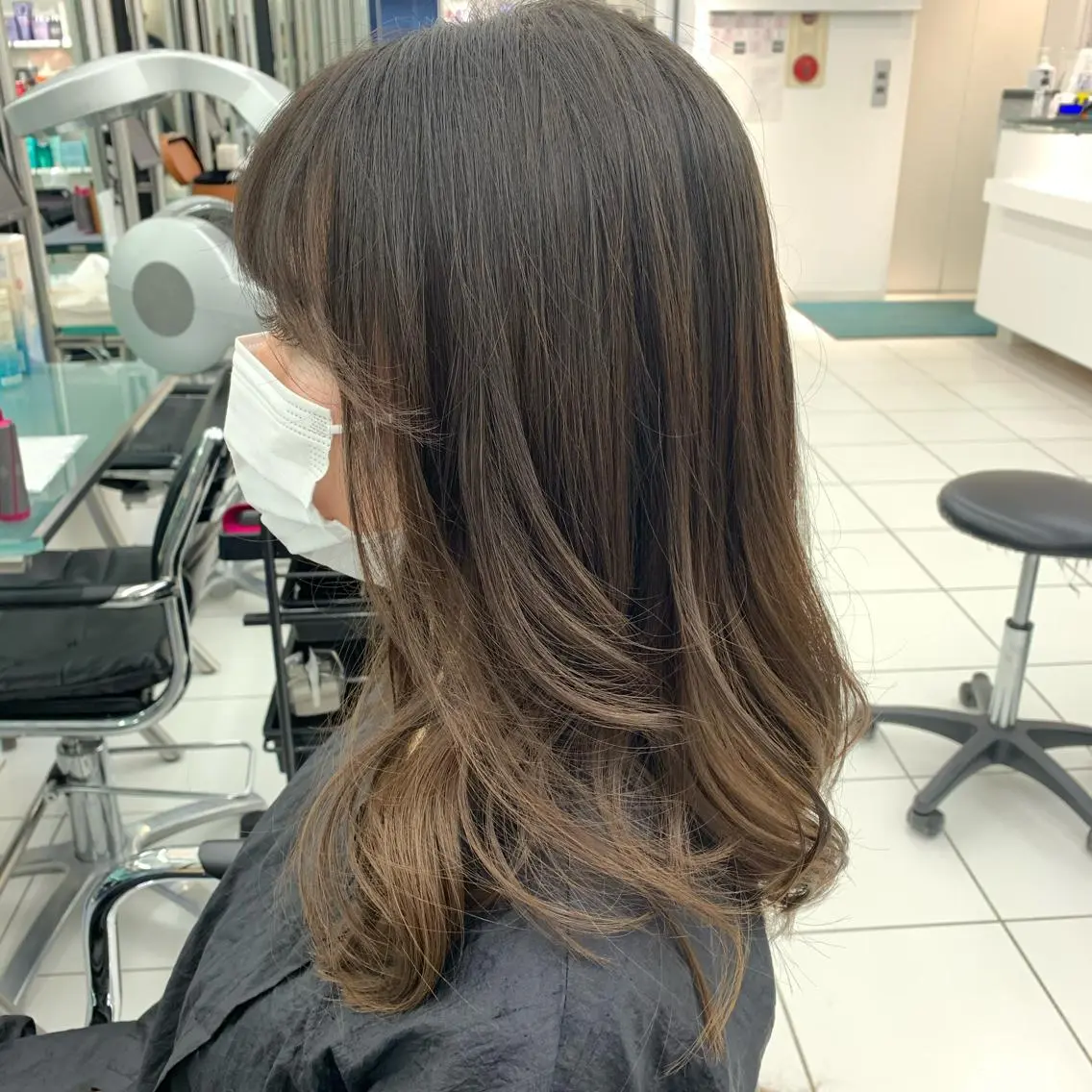 セミロング メンズ特化フェード パーマ小林裕史のヘアスタイル