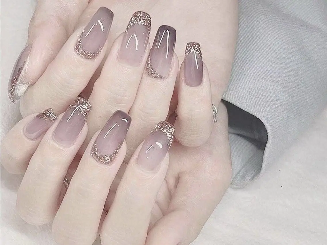 ネイル 長さ出し フレンチネイル グラデーション 卒業式 マグネットネイル ハンドネイル MIHANA NAILのネイルデザイン