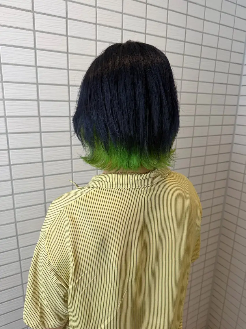ミディアム ヘアカラー 📧みずき/ブルベ 韓国レイヤー📧のヘアスタイル