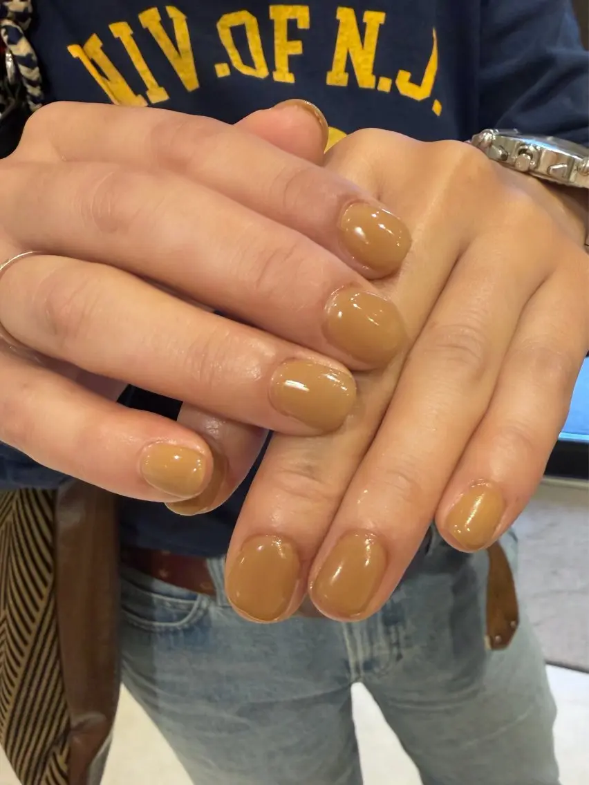 ネイル ワンカラーネイル salon madre Sakiのネイルデザイン