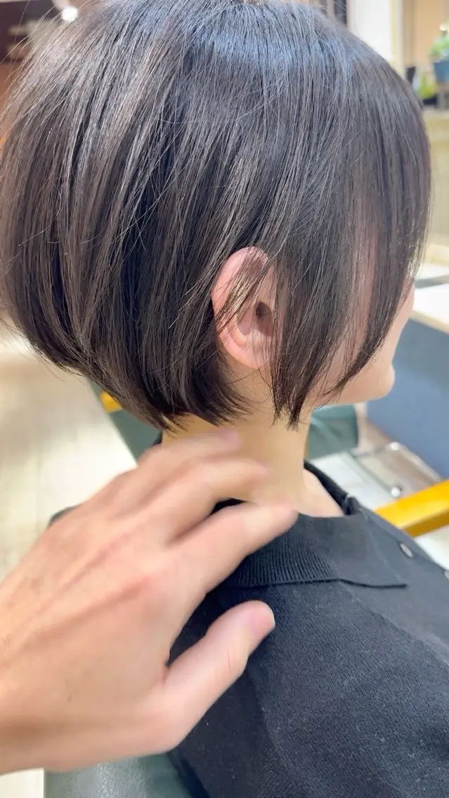 ショート ショートボブ ボブ ショートヘア 坂 直樹のヘアスタイル