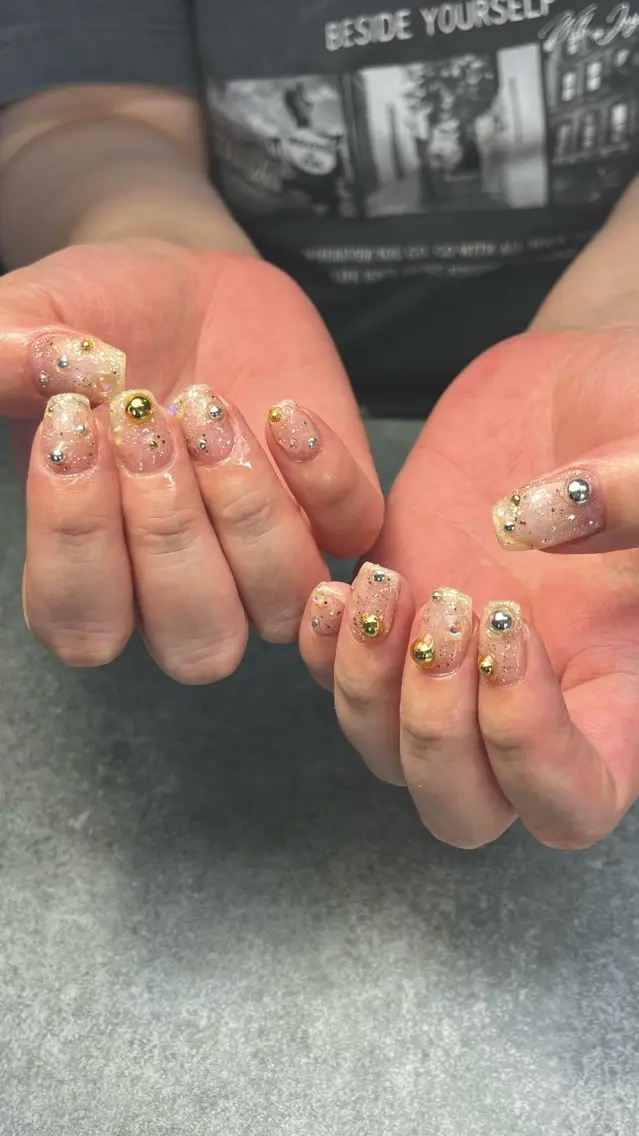 ネイル クリアネイル 持ち込み ワンカラーネイル ハンドネイル ASUNALO えりかのネイルデザイン