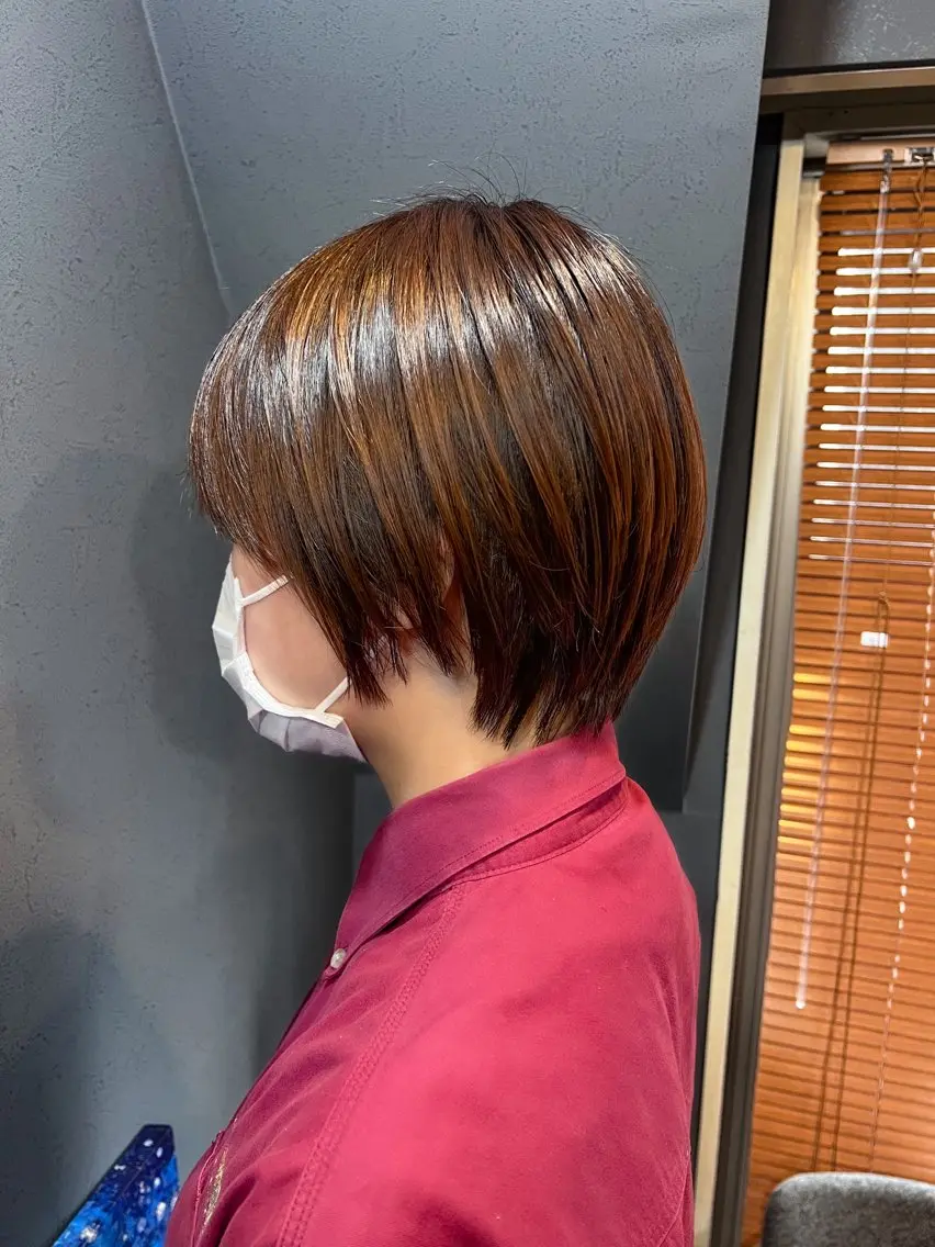 ショート ショートヘア カット ヘアカラー 縮毛矯正 トリートメント ヘッドスパ *くせ毛に特化* 【yun】のヘアスタイル