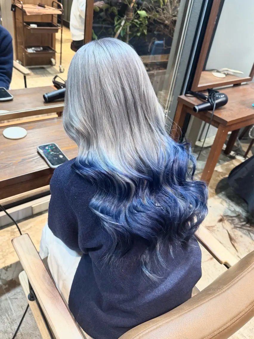 セミロング ヘアカラー トリートメント 優梨💞 /透明感カラーのヘアスタイル