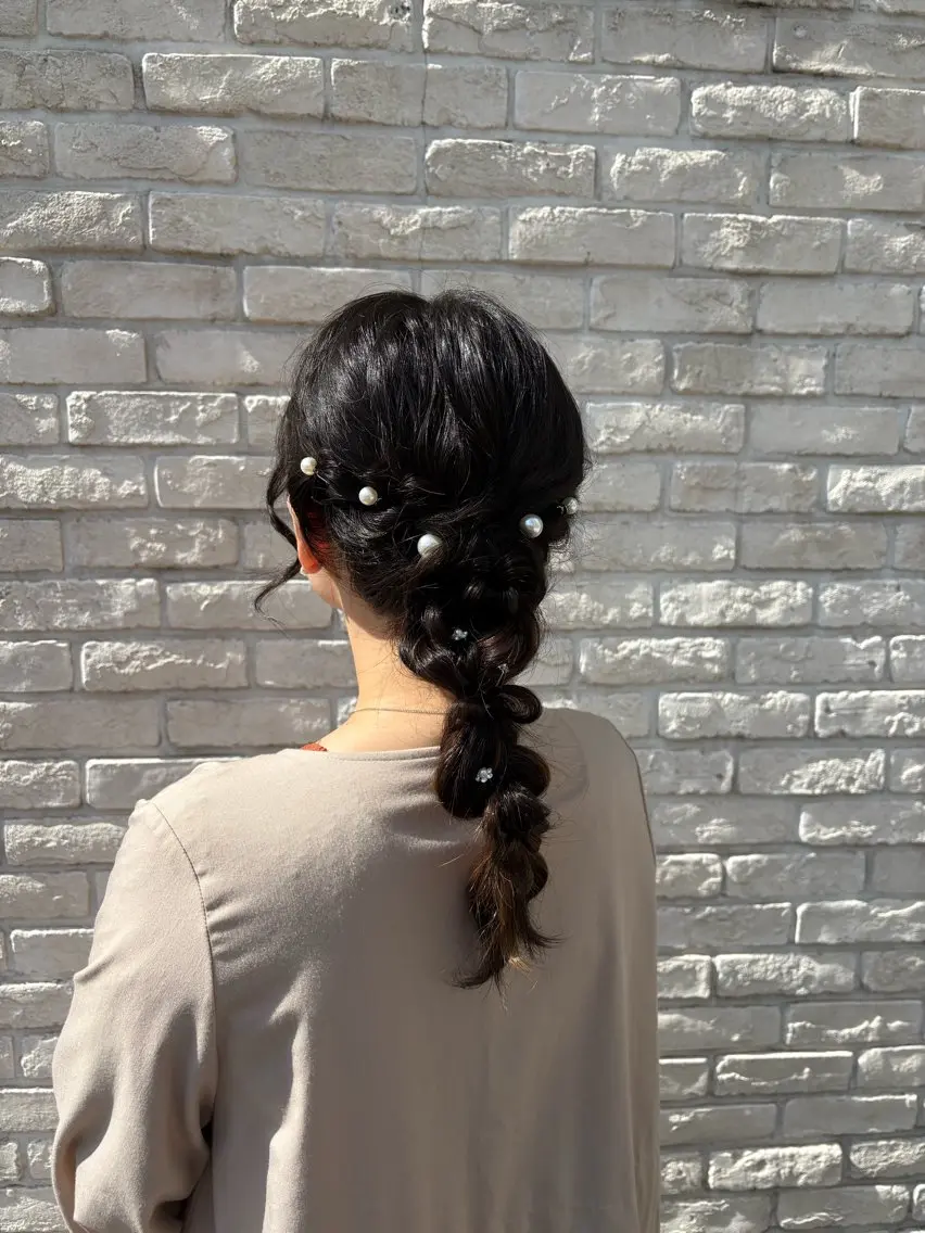 ミディアム ヘアセット 🪐海外hair/パ ーマ/暖色/ミミ🌼のヘアスタイル