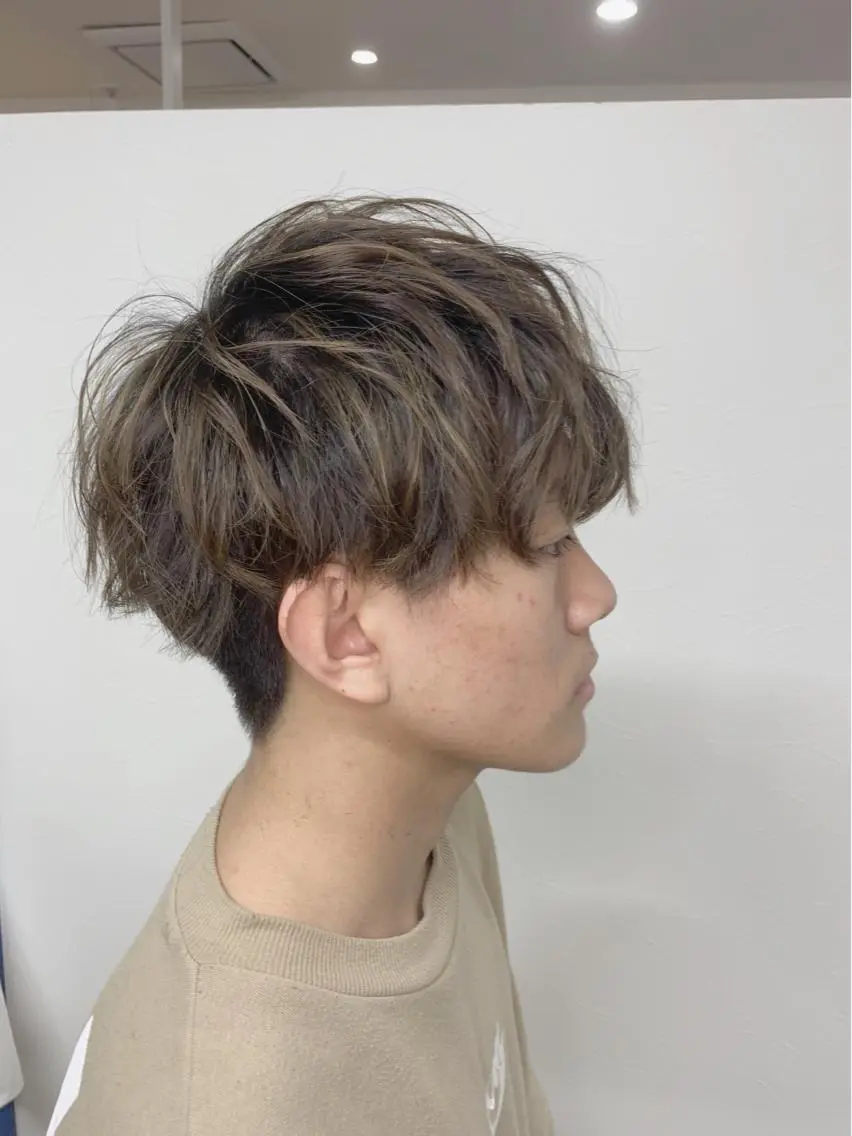 メンズカット&パーマ(スパイラル 波巻き フェザーパーマ)の写真