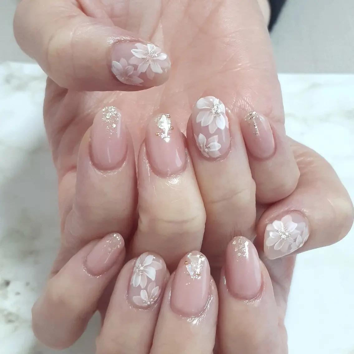 ネイル フラワーネイル ハンドネイル 池元 真由美のネイルデザイン