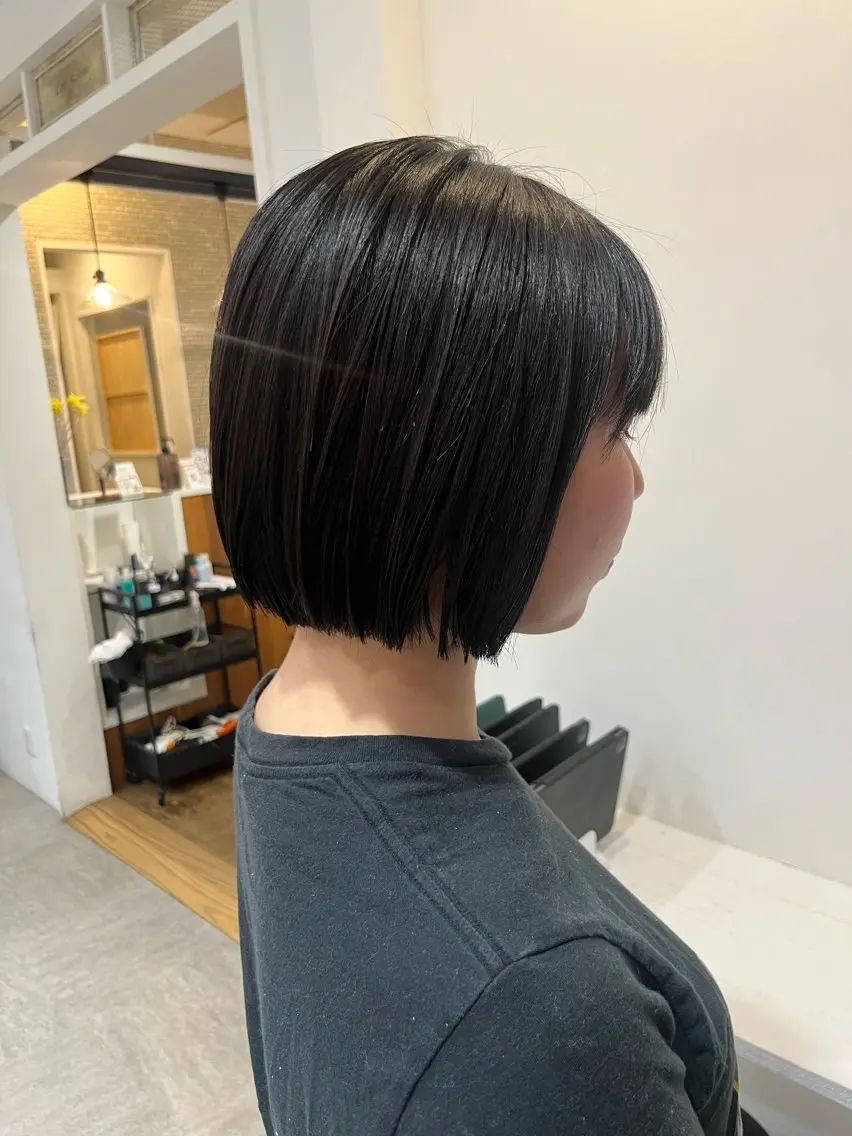 ミディアム ボブ カット 無料カットモデル‪✨ ✂️Nanami🌷のヘアスタイル