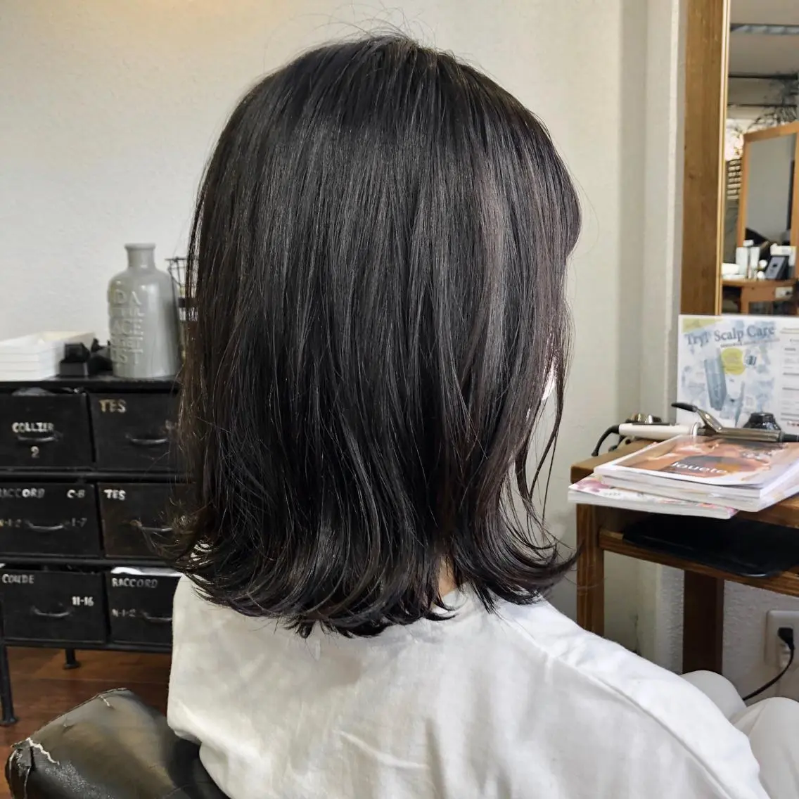 ミディアム カラー 学生 カット ヘアカラー トリートメント 江上拓郎/ショート /酸性ストレートのヘアスタイル
