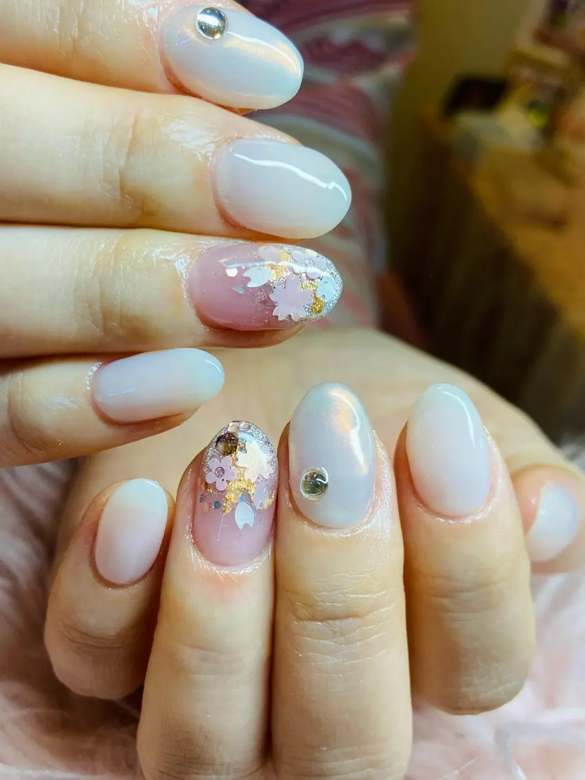 ネイル 春ネイル HandSnail 座間ネイルサロンのネイルデザイン