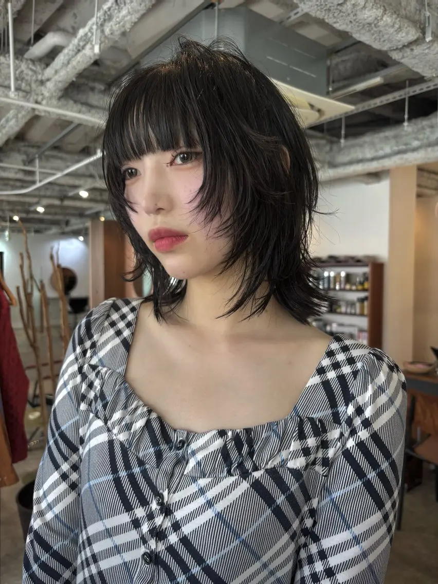 ミディアム レイヤーカット カット yu maのヘアスタイル