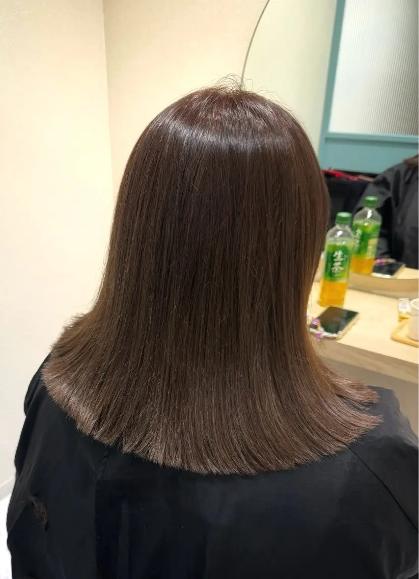 ミディアム 縮毛矯正 トリートメント 丹野 圭太のヘアスタイル