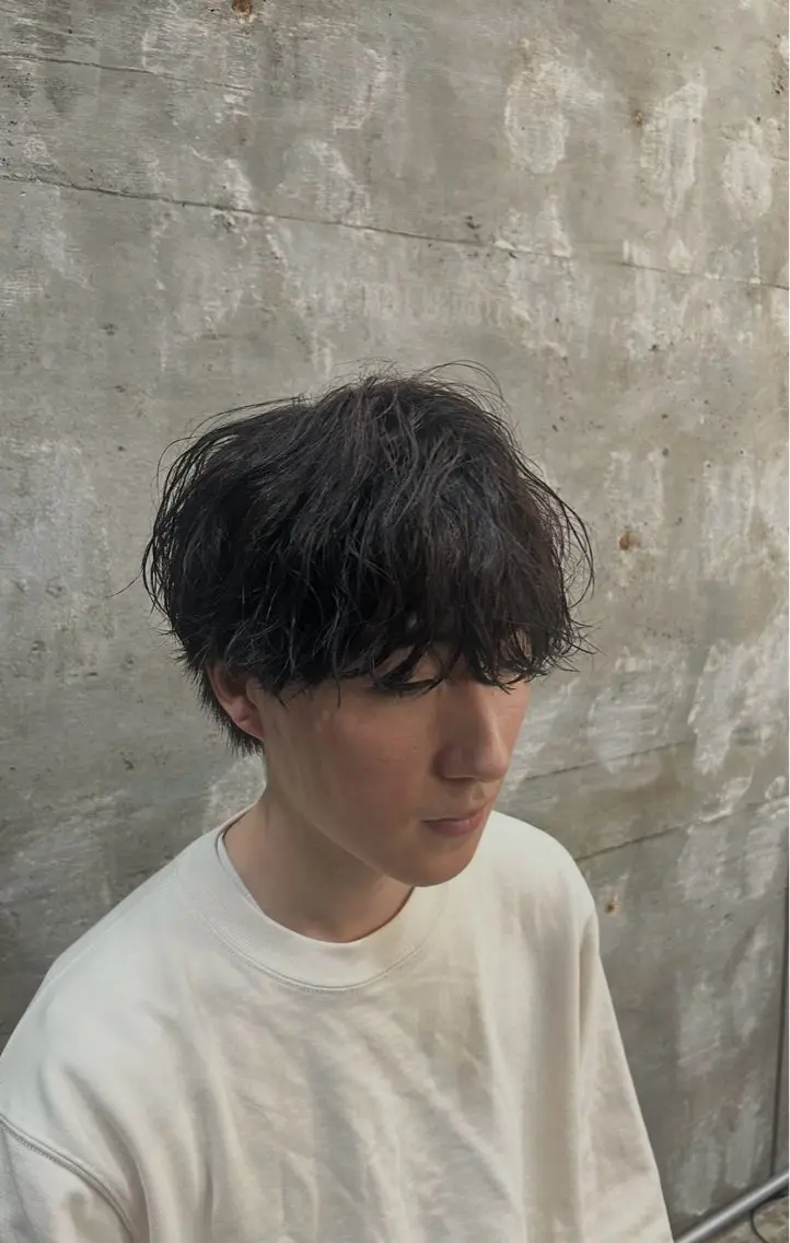 メンズ メンズパーマ カット パーマ 河野 理人のヘアスタイル