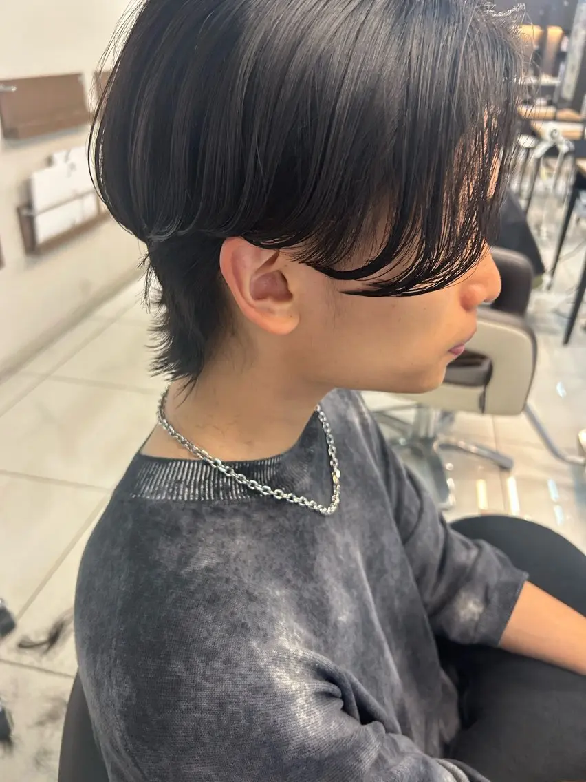 メンズ メンズウルフカット ウルフカット カット 小嶺 麗華のヘアスタイル